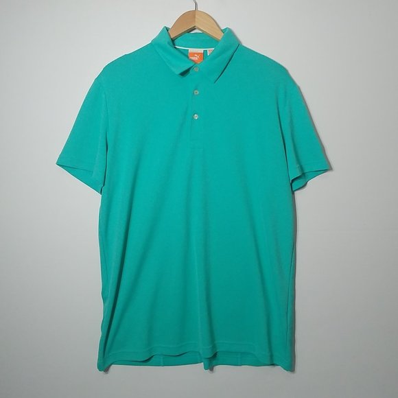 Puma Mens SS Polo Shirt - Size L - Pre-owned - 957G9Y - Picture 1 of 8